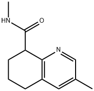 N,3-Dimethyl-5,6,7,8-tetrahydroquinoline-8-carboxamide 구조식 이미지