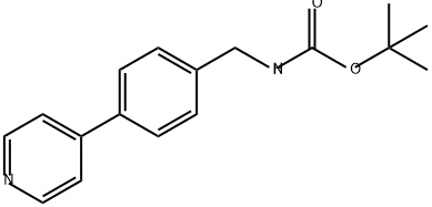 Carbamic acid, [[4-(4-pyridinyl)phenyl]methyl]-, 1,1-dimethylethyl ester (9CI) Structure