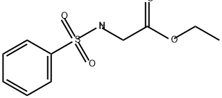 Glycine, N-(phenylsulfonyl)-, ethyl ester Structure