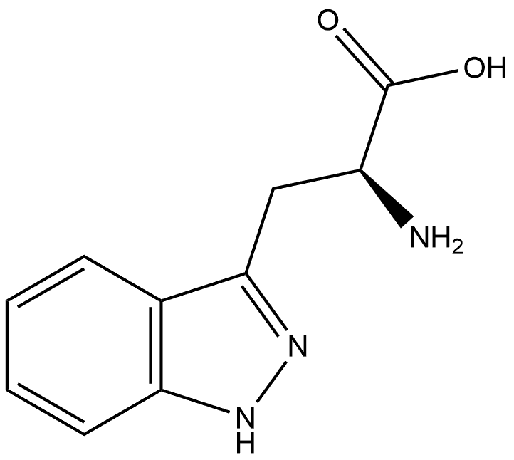 1H-Indazole-3-propanoic acid, α-amino-, (αS)- Structure