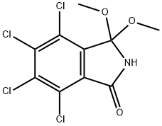 1H-Isoindol-1-one, 4,5,6,7-tetrachloro-2,3-dihydro-3,3-dimethoxy- 구조식 이미지