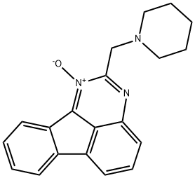 Indeno[1,2,3-de]quinazoline, 2-(1-piperidinylmethyl)-, 1-oxide Structure