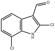 2,7-Dichloro-1H-indole-3-carboxaldehyde Structure