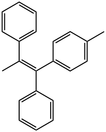 Benzene, 1-[(1Z)-1,2-diphenyl-1-propen-1-yl]-4-methyl- Structure