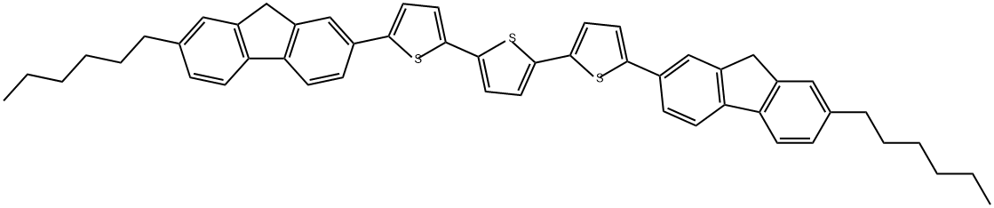 2,2':5',2''-Terthiophene, 5,5''-bis(7-hexyl-9H-fluoren-2-yl)- (9CI) Structure