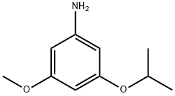Benzenamine, 3-methoxy-5-(1-methylethoxy)- 구조식 이미지