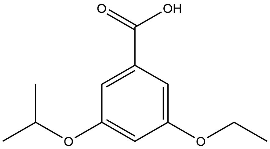 3-Ethoxy-5-(1-methylethoxy)benzoic acid Structure