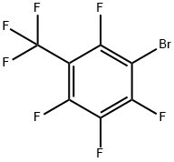 Benzene, 1-bromo-2,3,4,6-tetrafluoro-5-(trifluoromethyl)- 구조식 이미지