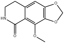 1,3-Dioxolo[4,5-g]isoquinolin-5(6H)-one, 7,8-dihydro-4-methoxy- Structure