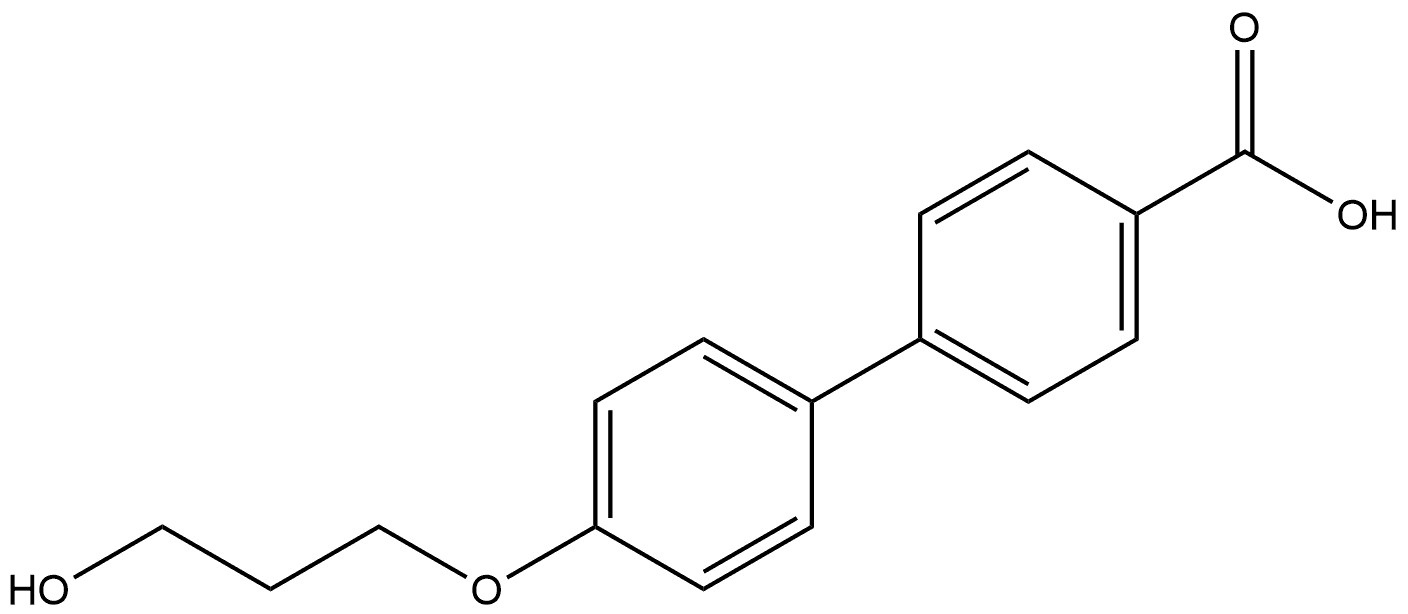 4'-(3-Hydroxypropoxy)[1,1'-biphenyl]-4-carboxylic acid Structure