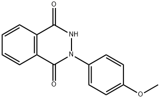 1,4-Phthalazinedione, 2,3-dihydro-2-(4-methoxyphenyl)- Structure