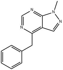 4-Benzyl-1-methyl-1H-pyrazolo[3,4-d]pyrimidine 구조식 이미지