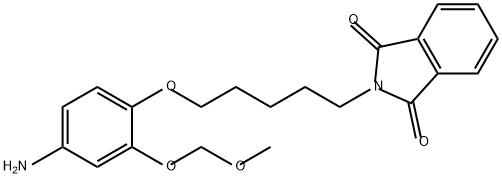 1H-Isoindole-1,3(2H)-dione, 2-[5-[4-amino-2-(methoxymethoxy)phenoxy]pentyl]- 구조식 이미지