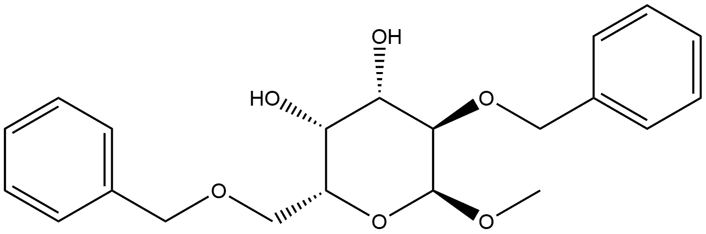 α-D-Galactopyranoside, methyl 2,6-bis-O-(phenylmethyl)- 구조식 이미지