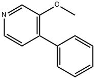 Pyridine, 3-methoxy-4-phenyl- 구조식 이미지