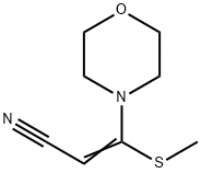 2-Propenenitrile, 3-(methylthio)-3-(4-morpholinyl)- Structure