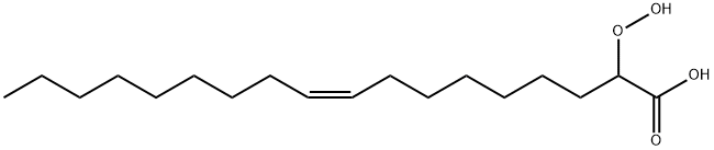 9-Octadecenoic acid, 2-hydroperoxy-, (Z)- (9CI) Structure