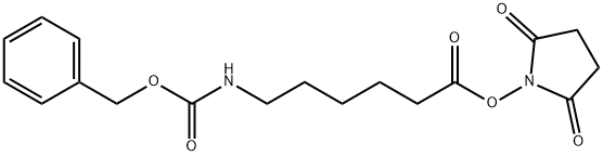 Hexanoic acid, 6-[[(phenylmethoxy)carbonyl]amino]-, 2,5-dioxo-1-pyrrolidinyl ester Structure