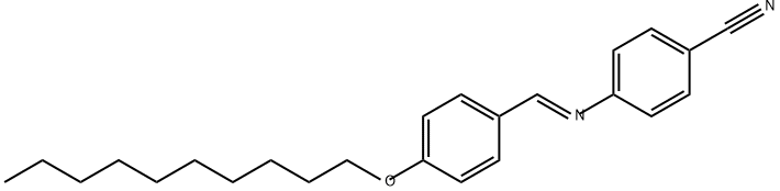 Benzonitrile, 4-[(E)-[[4-(decyloxy)phenyl]methylene]amino]- Structure