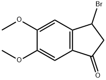 1H-Inden-1-one, 3-bromo-2,3-dihydro-5,6-dimethoxy- Structure