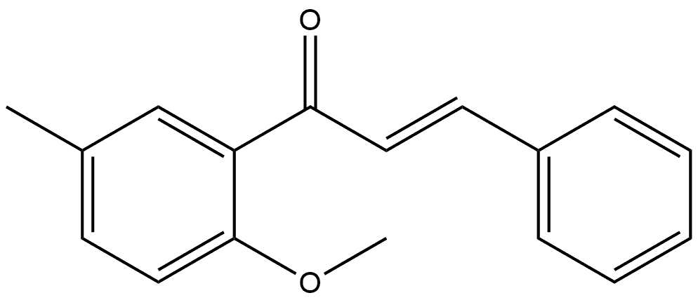 (2E)-1-(2-Methoxy-5-methylphenyl)-3-phenyl-2-propen-1-one Structure