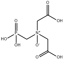 Glycine, N-(carboxymethyl)-N-(phosphonomethyl)-, N-oxide Structure