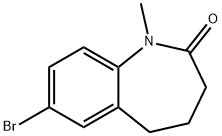 2H-1-Benzazepin-2-one, 7-bromo-1,3,4,5-tetrahydro-1-methyl- Structure