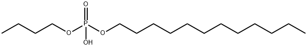 Phosphoric acid, monobutyl monododecyl ester Structure