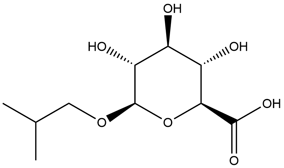 Isobutyl β-D-glucuronide Structure