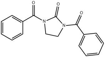 2-Imidazolidinone, 1,3-dibenzoyl- Structure