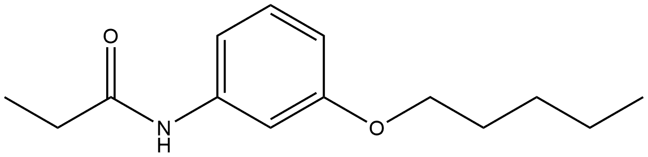 N-[3-(Pentyloxy)phenyl]propanamide Structure