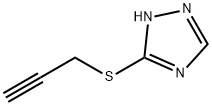 1H-1,2,4-Triazole, 5-(2-propyn-1-ylthio)- Structure
