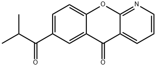5H-[1]Benzopyrano[2,3-b]pyridin-5-one, 7-(2-methyl-1-oxopropyl)- Structure