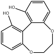 Dibenzo[e,g][1,4]dioxocin-1,12-diol, 6,7-dihydro- Structure