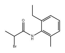 Propanamide, 2-bromo-N-(2-ethyl-6-methylphenyl)- Structure