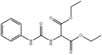 Propanedioic acid, 2-[[(phenylamino)carbonyl]amino]-, 1,3-diethyl ester Structure