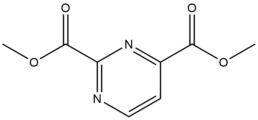 2,4-Pyrimidinedicarboxylic acid, 2,4-dimethyl ester Structure