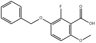 3-(Benzyloxy)-2-fluoro-6-methoxybenzoic acid Structure