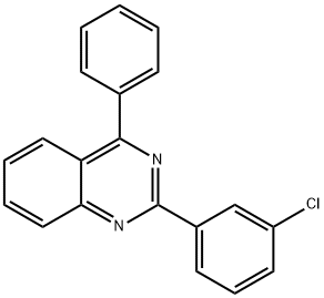 Quinazoline, 2-(3-chlorophenyl)-4-phenyl- Structure