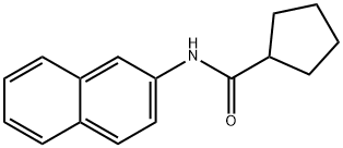 Cyclopentanecarboxamide, N-2-naphthalenyl- Structure