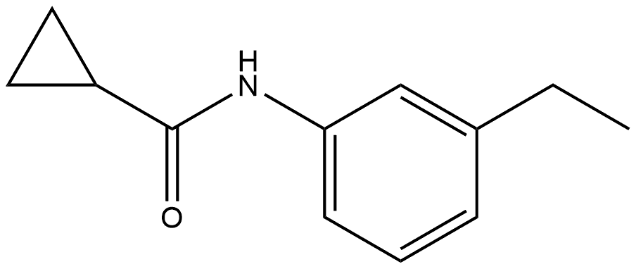 N-(3-Ethylphenyl)cyclopropanecarboxamide Structure