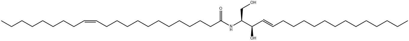 (13Z)-N-[(1S,2R,3E)-2-Hydroxy-1-(hydroxymethyl)-3-heptadecen-1-yl]-13-docosenamide Structure