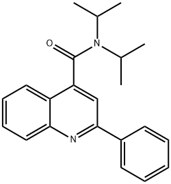 4-Quinolinecarboxamide, N,N-bis(1-methylethyl)-2-phenyl- Structure