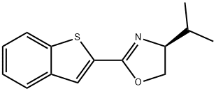 Oxazole, 2-benzo[b]thien-2-yl-4,5-dihydro-4-(1-methylethyl)-, (4S)- Structure