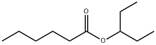 Hexanoic acid, 1-ethylpropyl ester Structure