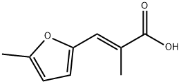 2-Propenoic acid, 2-methyl-3-(5-methyl-2-furanyl)-, (E)- (9CI) 구조식 이미지