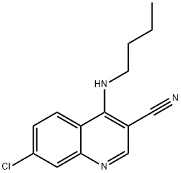 4-(Butylamino)-7-chloroquinoline-3-carbonitrile 구조식 이미지