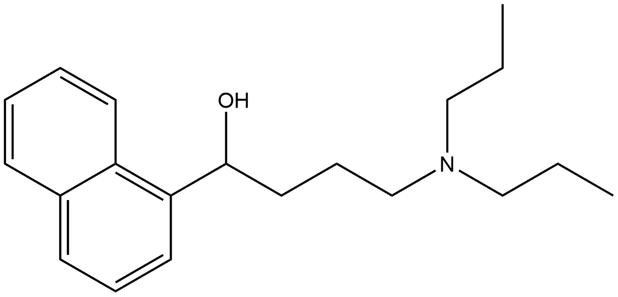4-(Dipropylamino)-1-(naphthalen-1-yl)butan-1-ol 구조식 이미지