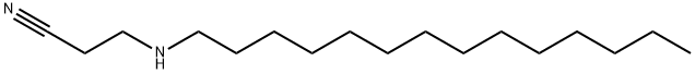 Propanenitrile, 3-(tetradecylamino)- Structure