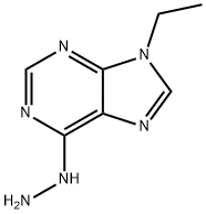 9-Ethyl-6-hydrazinyl-9H-purine 구조식 이미지